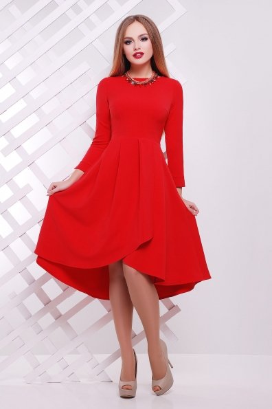Платье Лика д/р Цвет: красный
