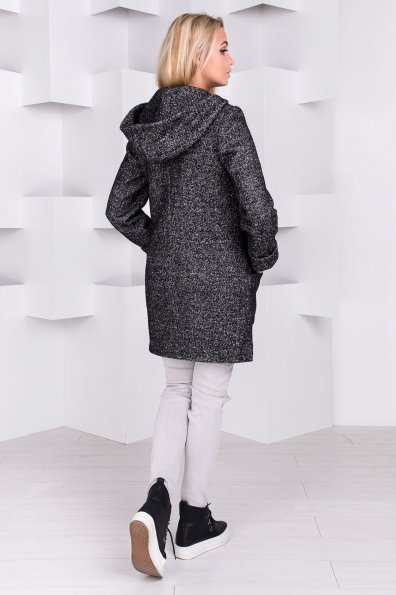 Пальто Эльза 1353 Цвет: Черный / белый