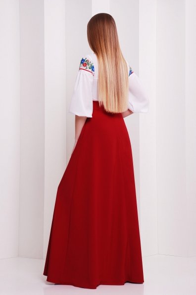 Платье Валенсия д/р Цвет: бордовый