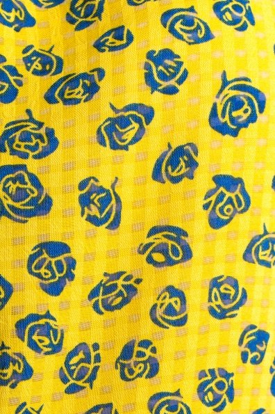 Рубашка Тиар 2294 Цвет: Желтый розы тёмно-синие