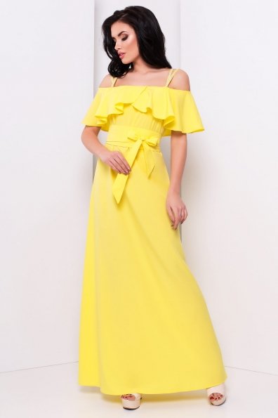 Платье Пикабу макси 354 Цвет: Желтый