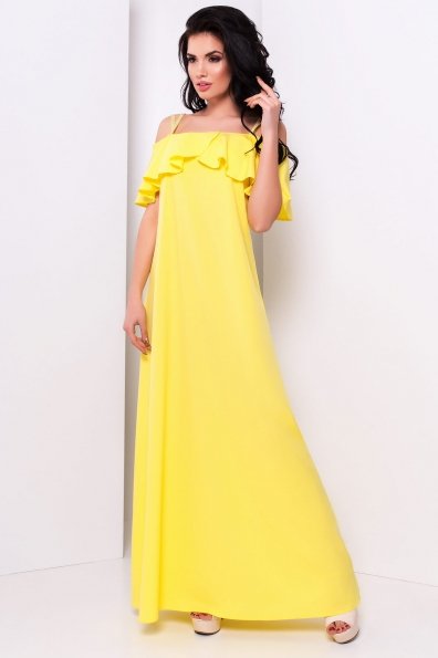 Платье Пикабу макси 354 Цвет: Желтый