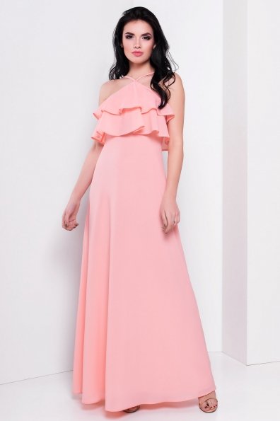 Платье Латино 2953  Цвет: Персик