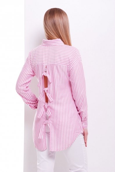 Блуза Риканто д/р Цвет: розовая м. полоска