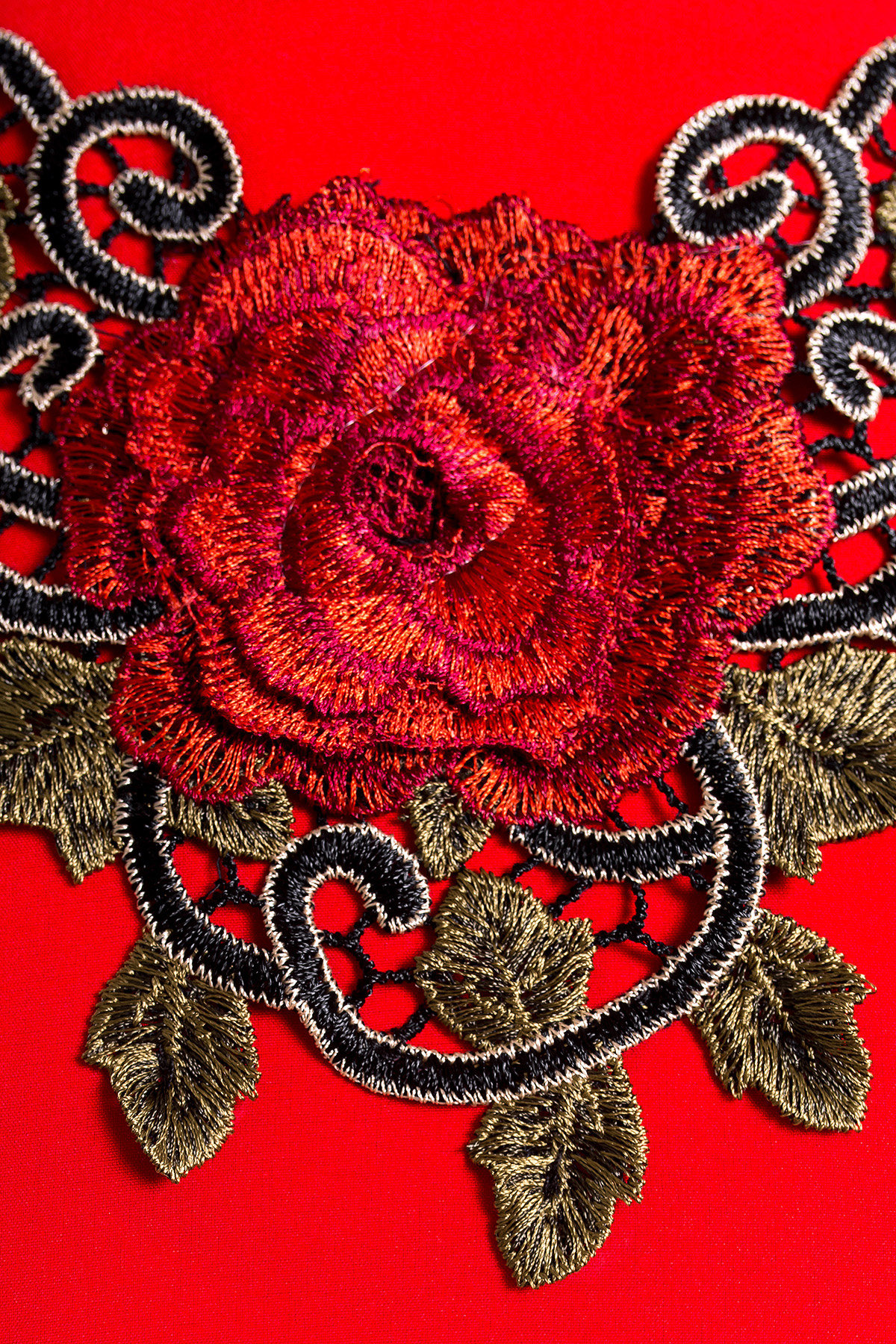 Платье Ариель 407 Цвет: Красный Розы