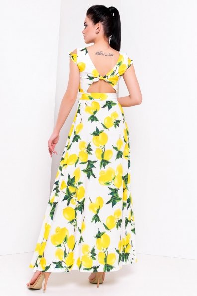 Платье Жадор 180 Цвет: Молоко лимоны