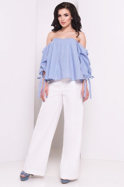 Блуза Арина 3154	 Цвет: Синий/белая полоска  