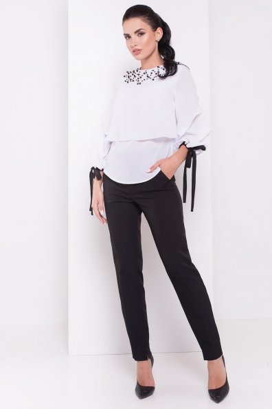 Роскошная блуза Пандора 3228 Цвет: Белый/черный