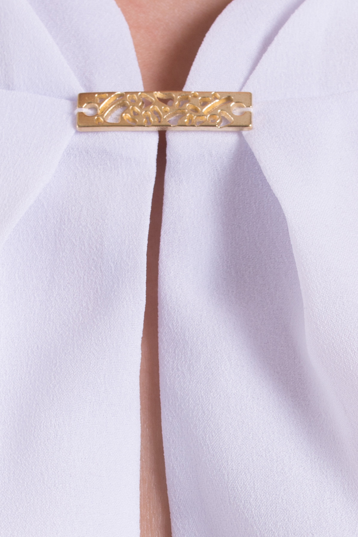 Блуза с воланами Инканто креп Цвет: Белый