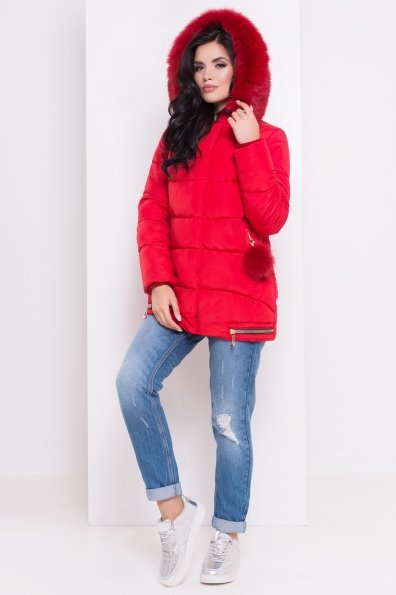 Зимняя куртка Айлин 3114 Цвет: Красный