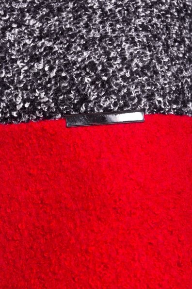 Пальто Квест 0501 Цвет: 	Черный / Черно-серый / красный