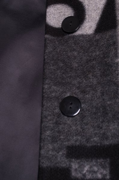 Пальто Луара 0505 Цвет: Черный/серый Буквы Д5/С1