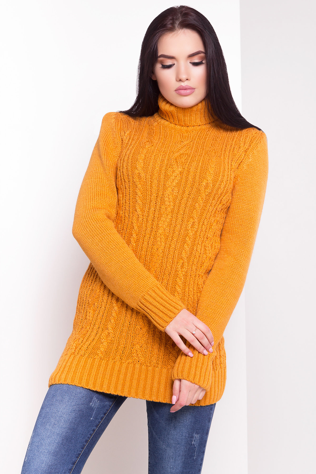 модели вязаных свитеров для женщин Свитер Эдж 1716