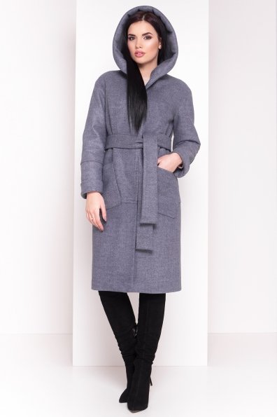 Теплое зимнее пальто Анита 4122 Цвет: Серый