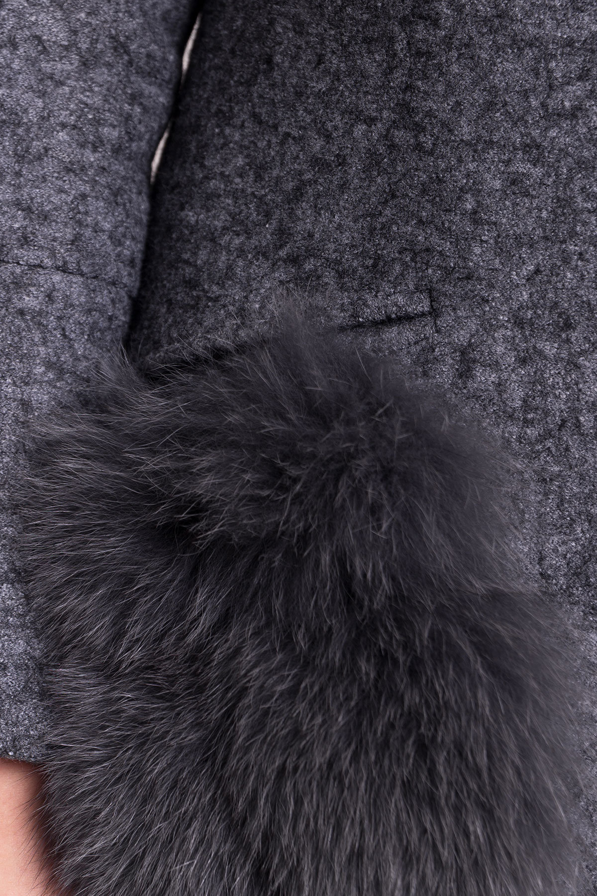 Пальто зима Анита 4181 АРТ. 20629 Цвет: Серый Темный LW-5 - фото 6, интернет магазин tm-modus.ru