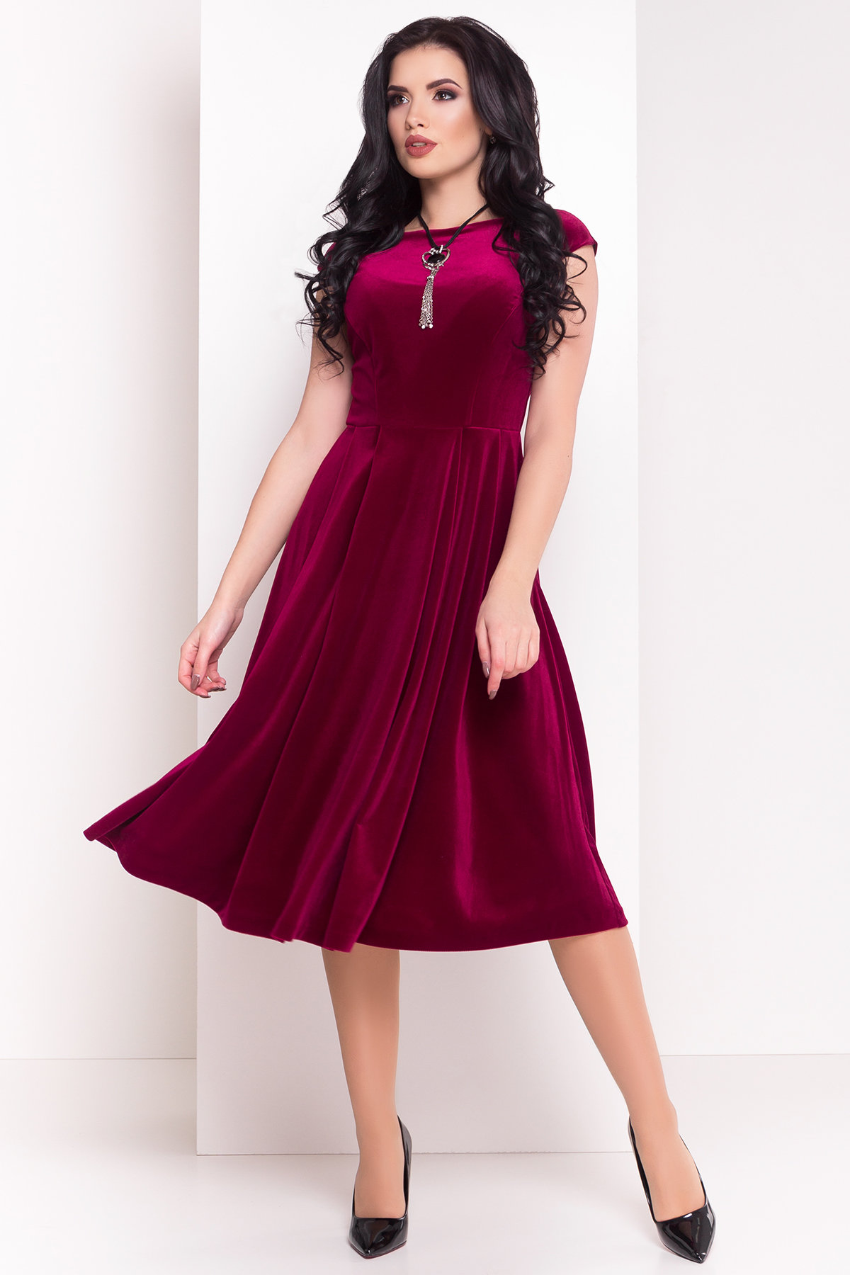 Платье Лира 4125 АРТ. 20785 Цвет: Марсала - фото 1, интернет магазин tm-modus.ru