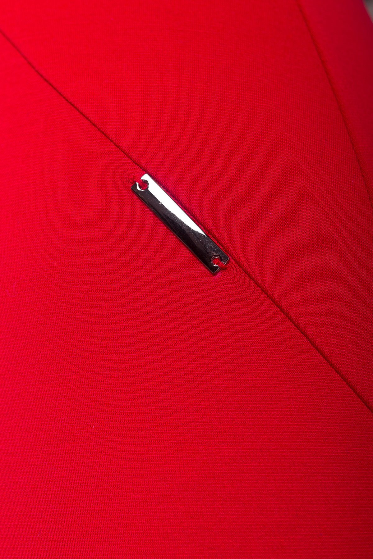 Платье с круглым вырезом Альтера 510 АРТ. 6999 Цвет: Красный - фото 3, интернет магазин tm-modus.ru