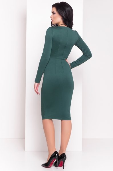 Платье с круглым вырезом Альтера 510 Цвет: Зеленый