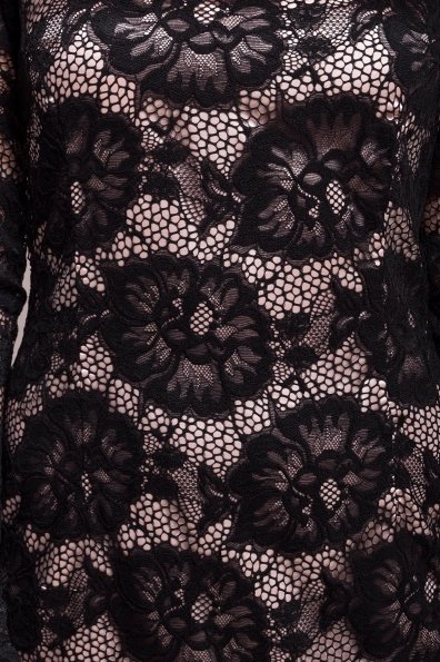Гипюровое Платье Россини 4319 Цвет: Черн/беж цветы