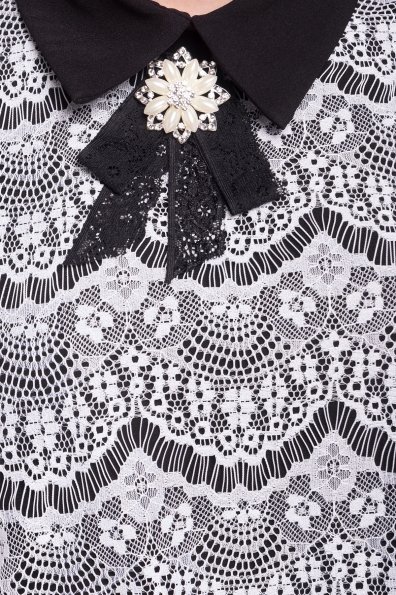 Платье Арабель 4159 Цвет: Черный/белый