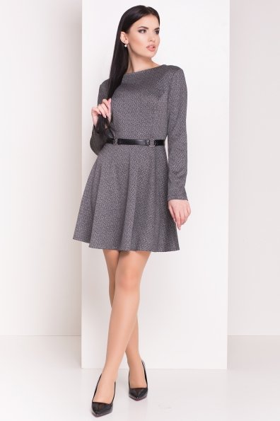 Платье Сафо 4471 Цвет: Черный/серый ёлочка