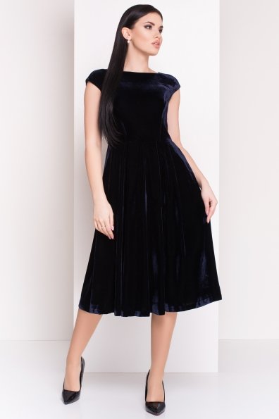 Платье Лира 4125 Цвет: Темно-синий
