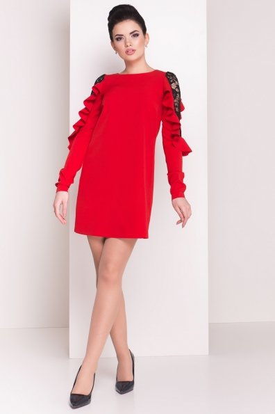 Платье Трис 1517 Цвет: Красный