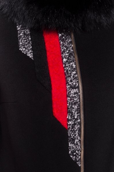 Пальто зима Адажио Цвет: Черный / красный