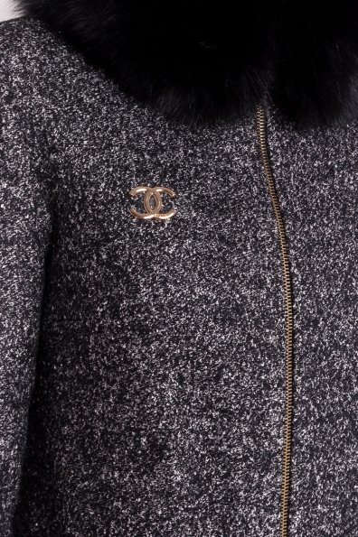 Пальто зима Сан-Ремо Цвет: Черный/ серый