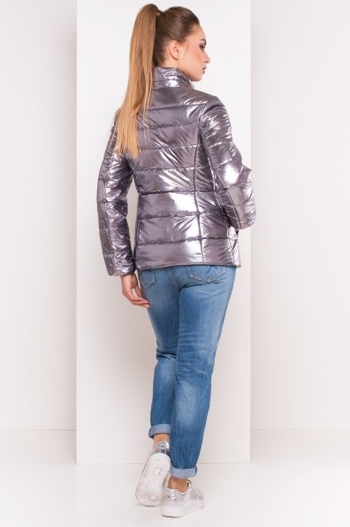 Куртка металлик Эллария 4589 Цвет: Блек никель