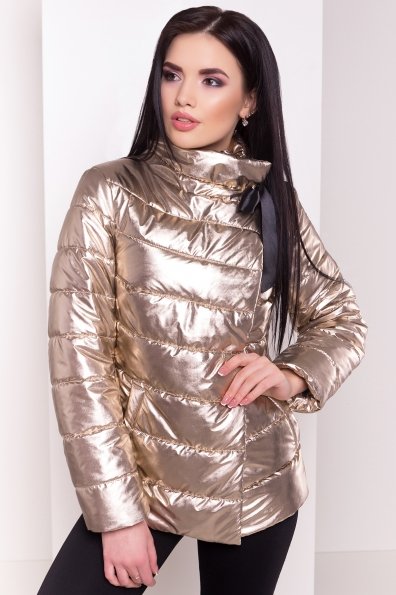 Демисезонная куртка Эллария 4620 Цвет: Золото