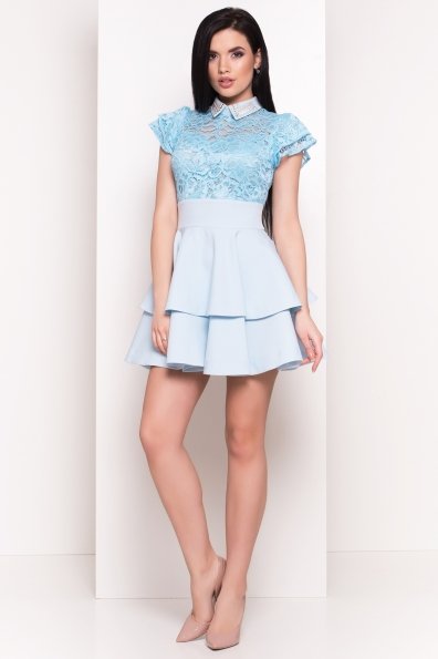 Платье Николь 4557 Цвет: Голубой