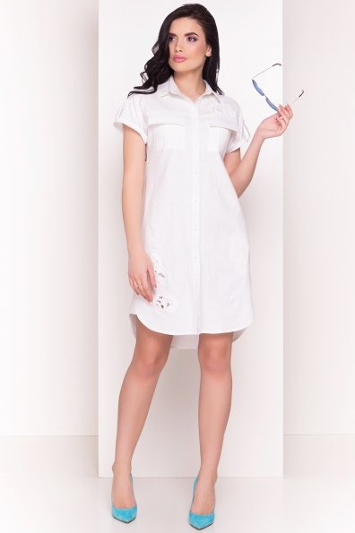 Платье - рубашка Верден 2881 Цвет: Белый