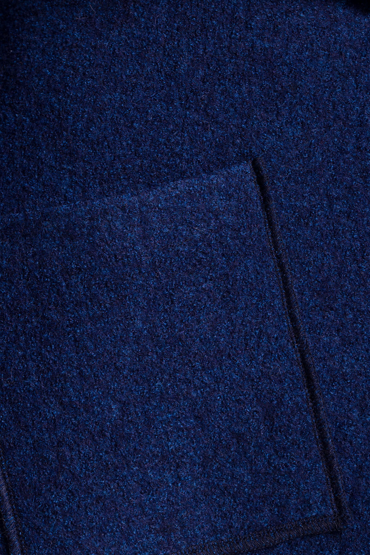 Шерстяной кардиган с капюшоном Эссе 4737 Цвет: Темно-синий/электрик-LW27