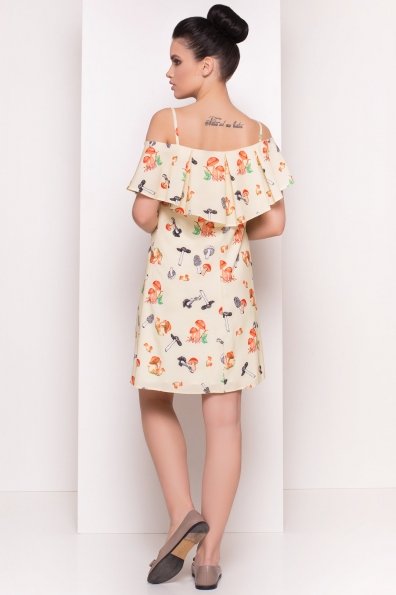 Платье Восток 4949 Цвет: Лимон / грибы