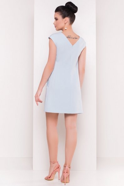 Платье с коротким рукавом Мими 4886 Цвет: Голубой