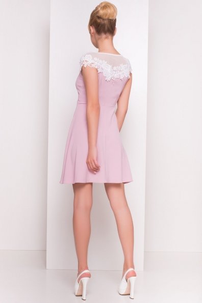 Платье Лиса 4879 Цвет: Серый/розовый