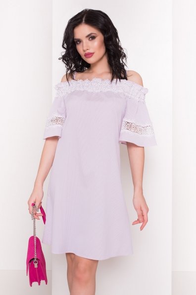 Платье Анис 4957 Цвет: Розовый/голубой