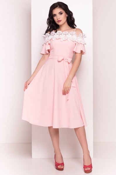Платье Монро 4919 Цвет: Пудра