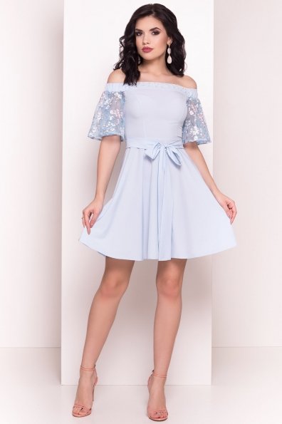 Платье Минхо 4958 Цвет: Голубой