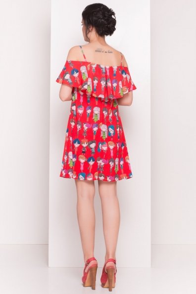 TW Платье Восток 5119 Цвет: Красный/Разноцветный молодежь