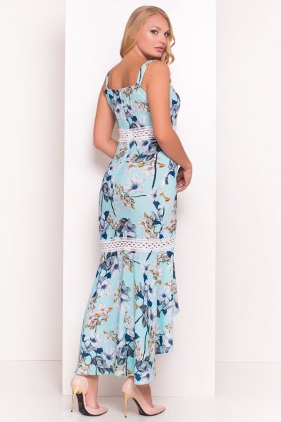Платье Регина Donna 5102 Цвет: Мята/серый