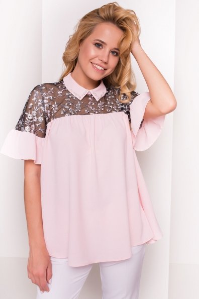 Блуза Анафи 5105 Цвет: Розовый Светлый