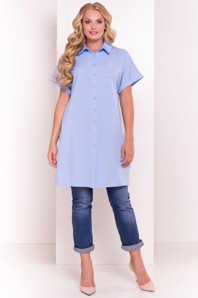 Платье-рубашка Шиен Donna 5088 Цвет: Голубой