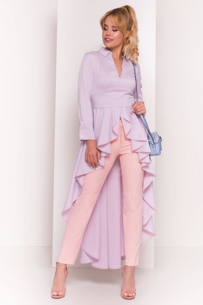 Платье-туника Феникс 5150 Цвет: Голубой/розовый