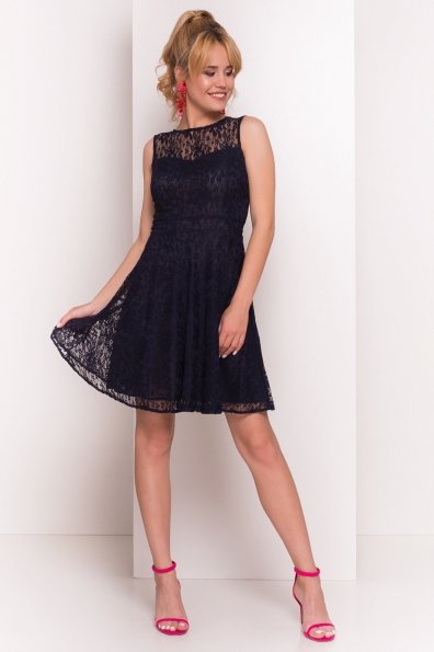 Платье Ермия 4989 Цвет: Темно-синий