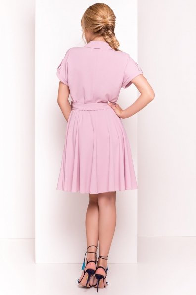 Платье Санжар 4789 Цвет: Розовый/серый