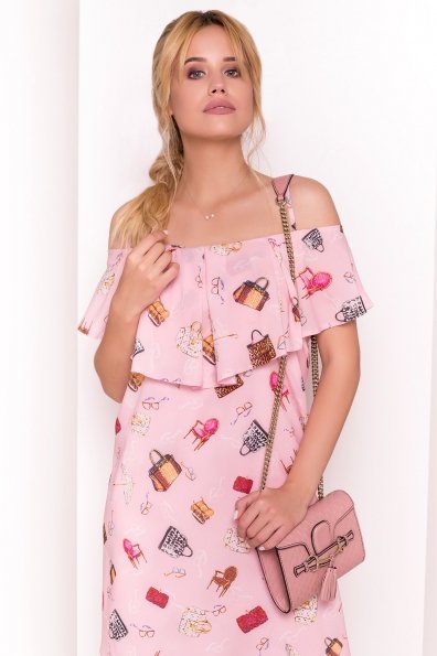 TW Платье Восток 5115 Цвет: Розовый/Дамские аксессуары