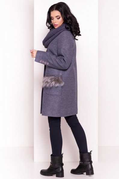 Пальто зима Этель 3755 Цвет: Серый 