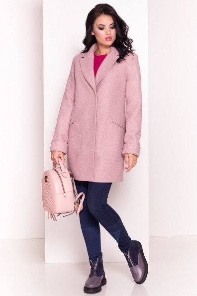 Пальто Ждана 5380 Цвет: Серый/розовый 9